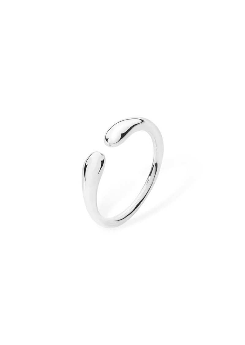 Lucy Quartermaine Double Drop Ring Size T - Silver