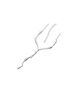 Lucy Quartermaine Dripping Necklace - Silver