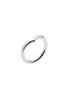 Lucy Quartermaine Drop Wishbone Ring Size T - Silver