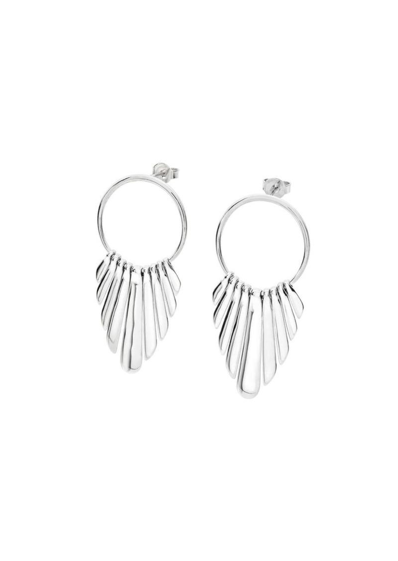 Lucy Quartermaine Egyptian Temple Earrings - Silver