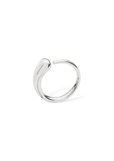 Lucy Quartermaine Open Luna Drop Ring Size Q - Silver