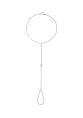 Lucy Quartermaine Single Drop Hand Chain - Silver