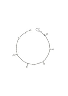 Lucy Quartermaine Skinny Drip Multi Bracelet with White Topaz - Silver