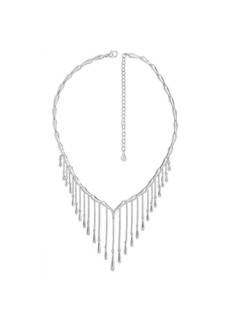 Lucy Quartermaine Waterfall Necklace - Silver