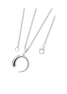 Lucy Luna Pendant Necklace - Silver