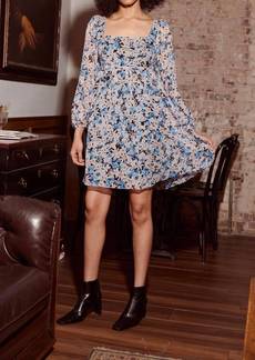 Lucy Maeve Babydoll Dress In Blue
