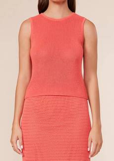Lucy May Knit Top In Coral