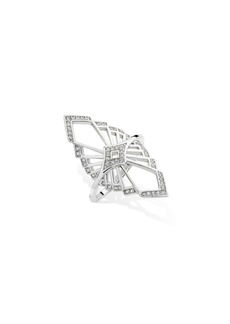Lucy Mirror Chrysler Ring - Silver