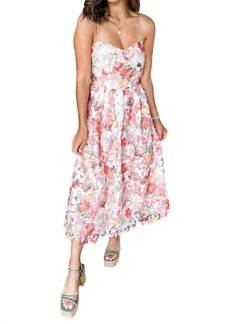 Lucy Mona Lace Floral Dress In Multi Floral