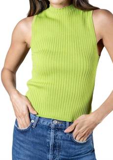 Lucy Nashville Ribbed Tank In Light Green