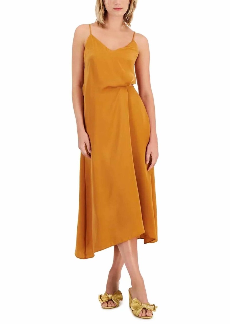 Lucy Rowan Twist Dress In Caramel