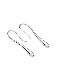 Lucy Solid Drop Earrings - Silver