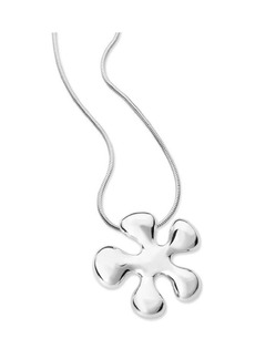 Lucy Splash Pendant Necklace - Silver