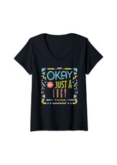 Womens It's Ok It's Just A Lucy Thing Cool Funny Lucy V-Neck T-Shirt