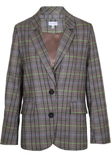 Lucy Women's The Adler Tailored Blazer In Green Plaid