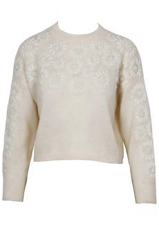 Lucy Women's Tilde Embroidered Sweater In Ivory
