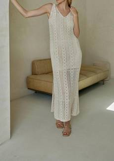 Lucy Yara Midi Dress In Cream