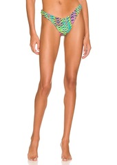Luli Fama High Leg Brazilian Bikini Bottom
