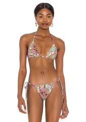 Luli Fama Miami Bound Triangle Bikini Top