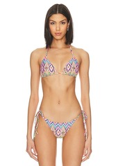 Luli Fama Miami Sorbet Triangle Bikini Top