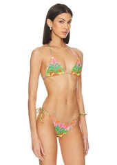 Luli Fama Palm Breeze Wavy Luxe Bikini Top