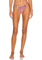 Luli Fama Reversible High Leg Bikini Bottom