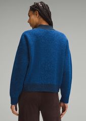 Lululemon Alpaca Wool-Blend Knit Bomber Jacket