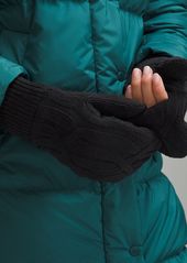 Lululemon Cable-Knit Fleece-Lined Mittens