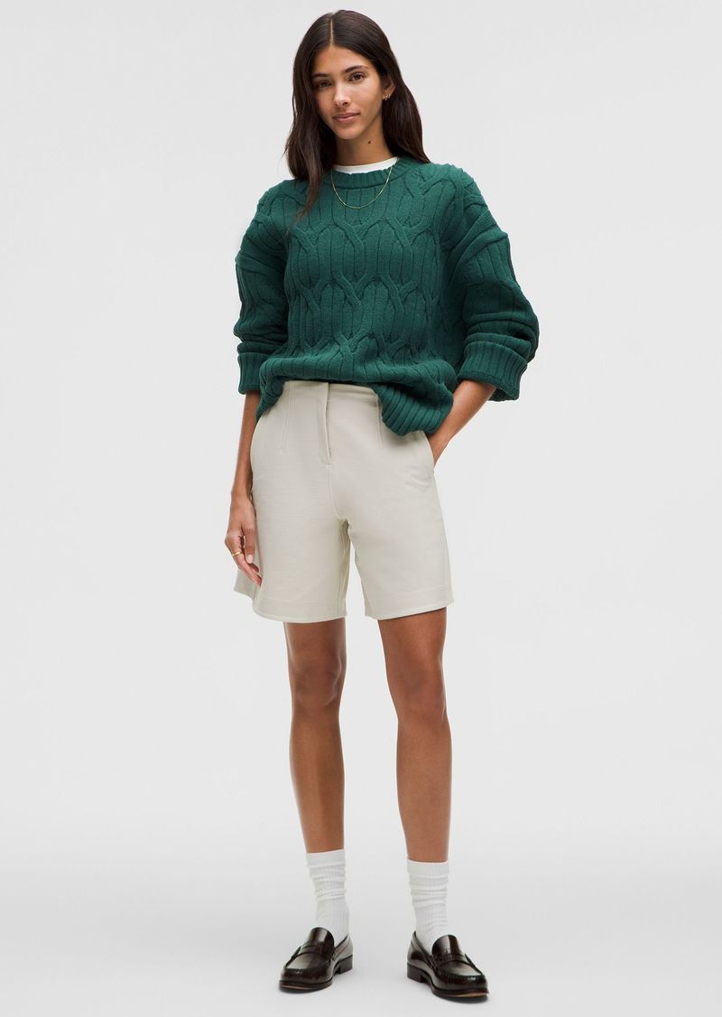 Lululemon Cable-Knit Oversized Crewneck