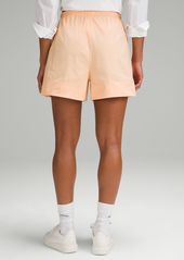 Lululemon Cotton-Blend Poplin High-Rise Shorts 4"