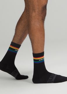 Daily Stride Crew Socks Stripe lululemon Wordmark
