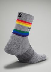 Daily Stride Mid-Crew Socks Stripe lululemon Wordmark