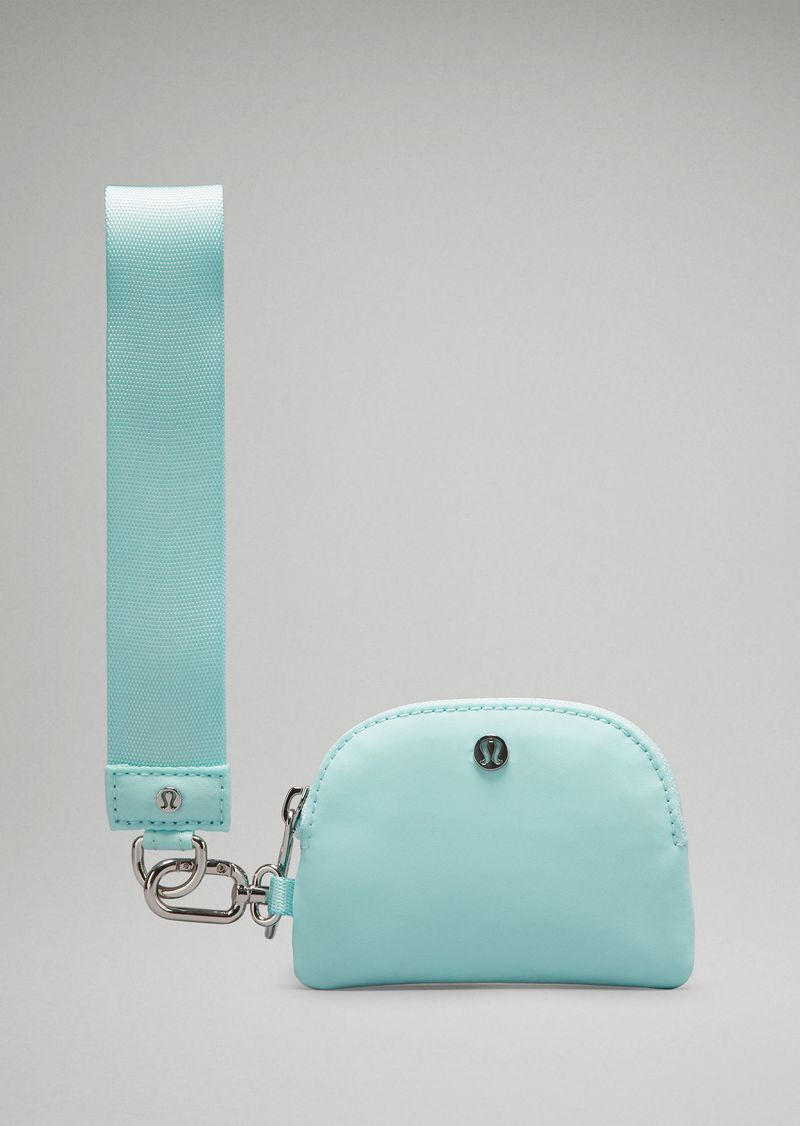 lululemon - Dual Pouch Wristlet - Blue/Ideal Mint/White