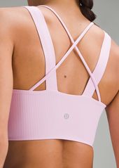 Lululemon Like A Cloud Longline Ribbed Bra Light Support, D/Dd Cups