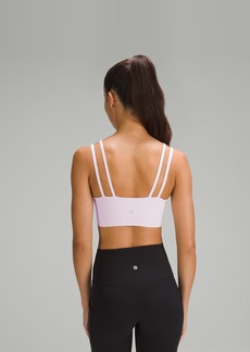 Lululemon Like A Cloud Strappy Longline Ribbed Bra Light Support, B/C Cup