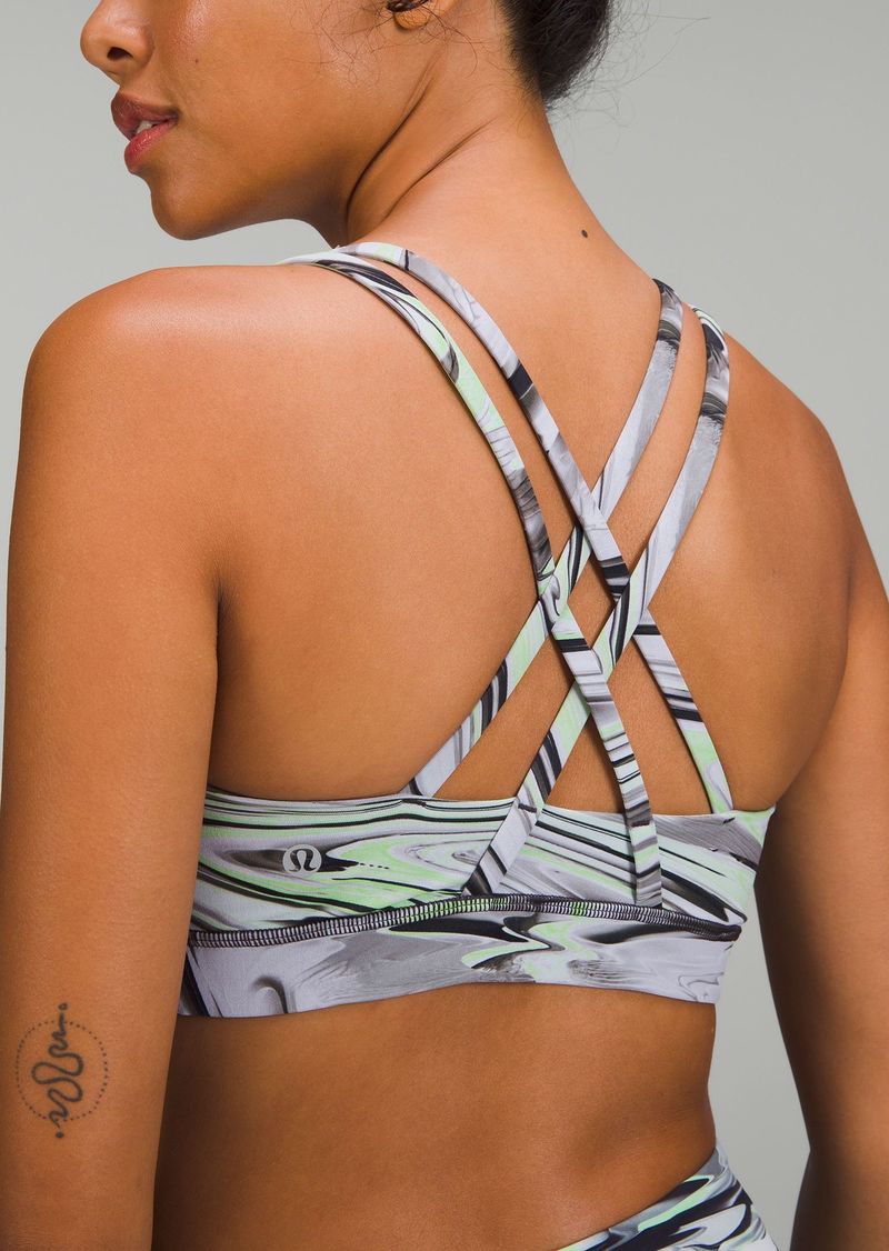 Energy crossover-strap sports bra