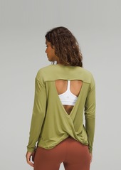 Lululemon Modal-Blend Open-Back Long Sleeve Shirt