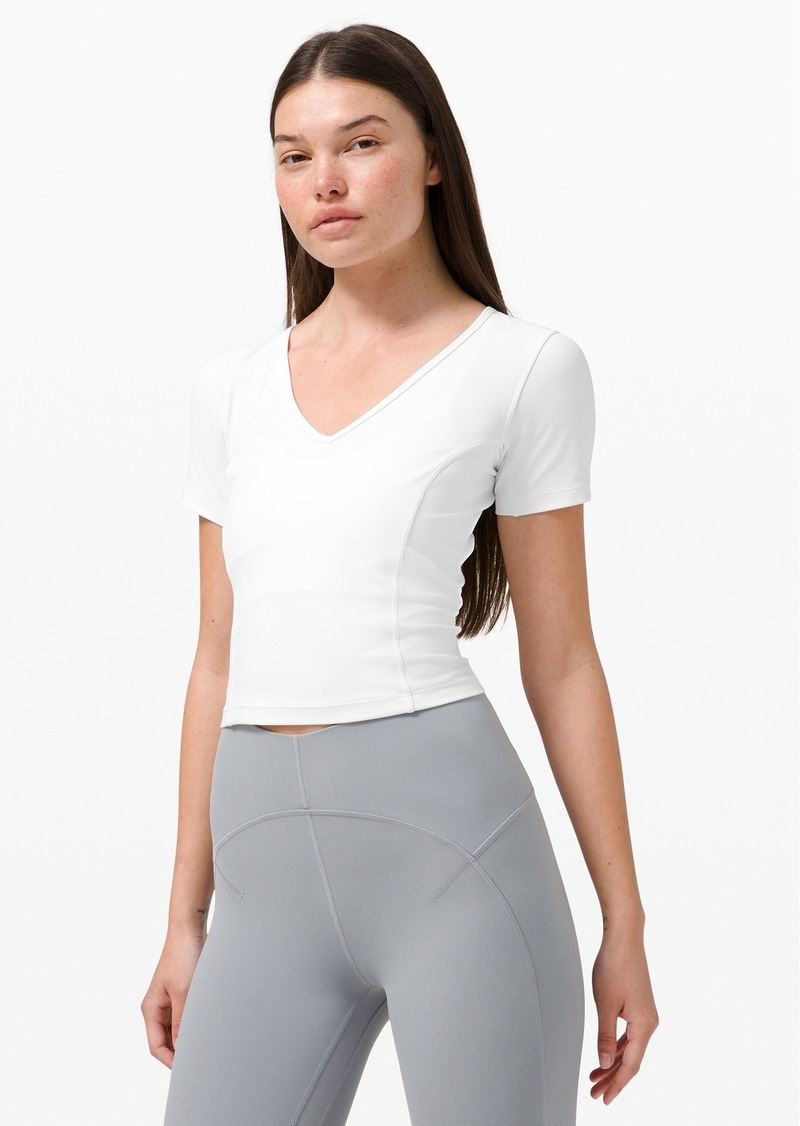 Buy Lululemon Everlux™ And Mesh Cropped Short Sleeve Shirt