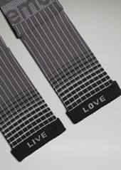 Lululemon Power Stride Crew Socks Reflective