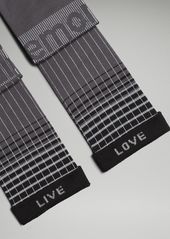 Lululemon Power Stride Crew Socks Reflective