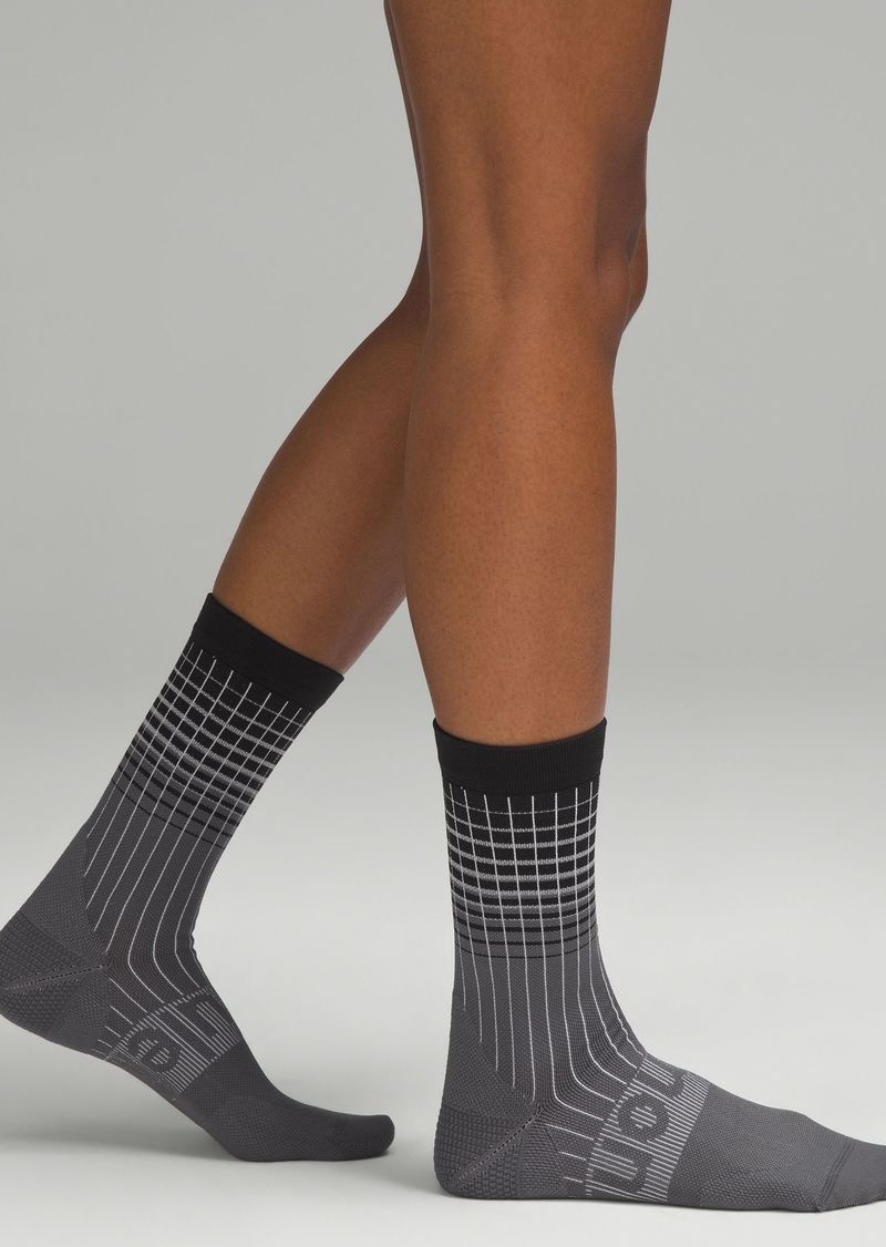 Lululemon Power Stride Crew Socks Reflective