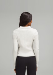 Lululemon Ribbed Merino Wool-Blend Collared Sweater