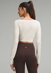 Lululemon Ribbed Merino Wool-Blend Cropped Cardigan