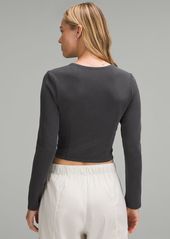 Lululemon Ribbed Softstreme Asymmetrical Long-Sleeve Shirt