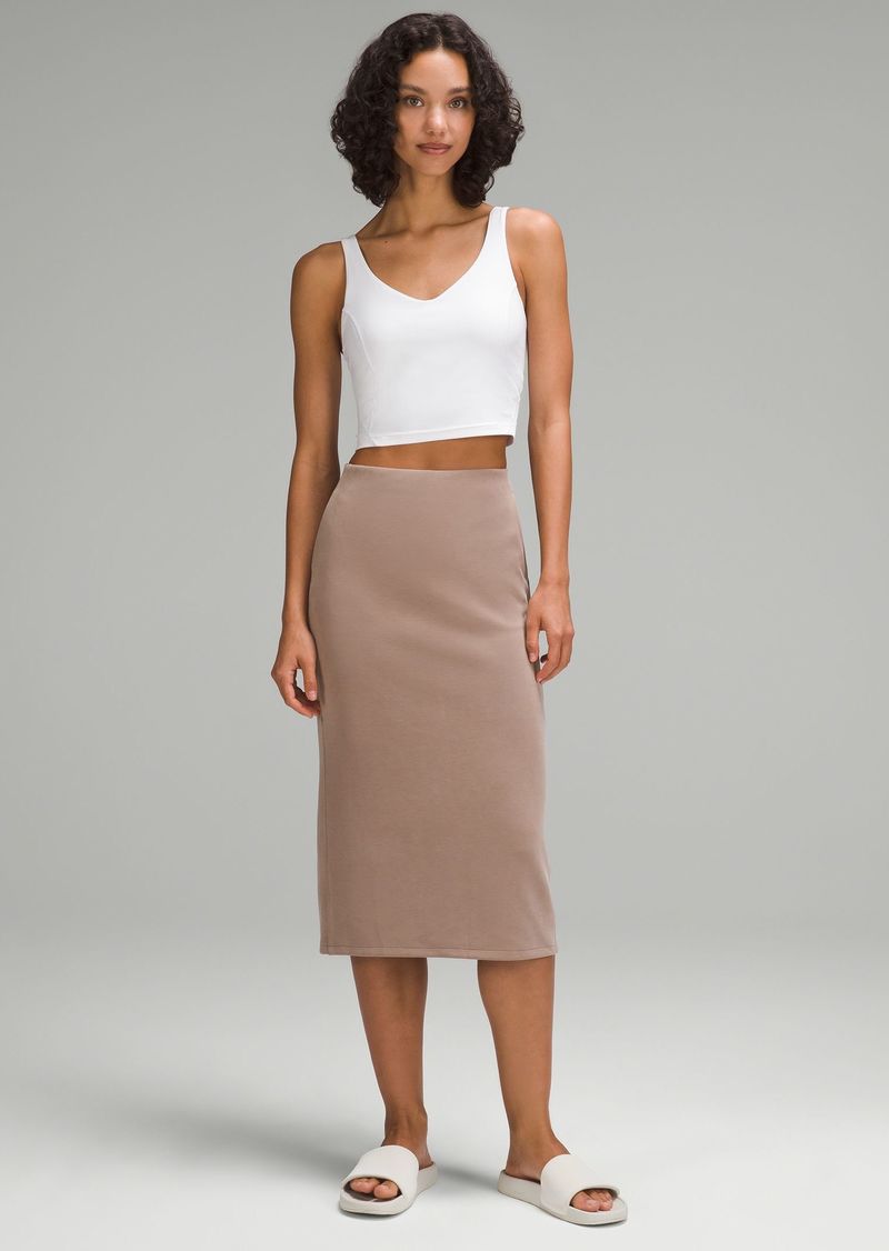 Lululemon Softstreme High-Rise Midi Skirt