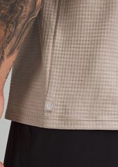 Lululemon Textured-Grid Short-Sleeve Henley Shirt