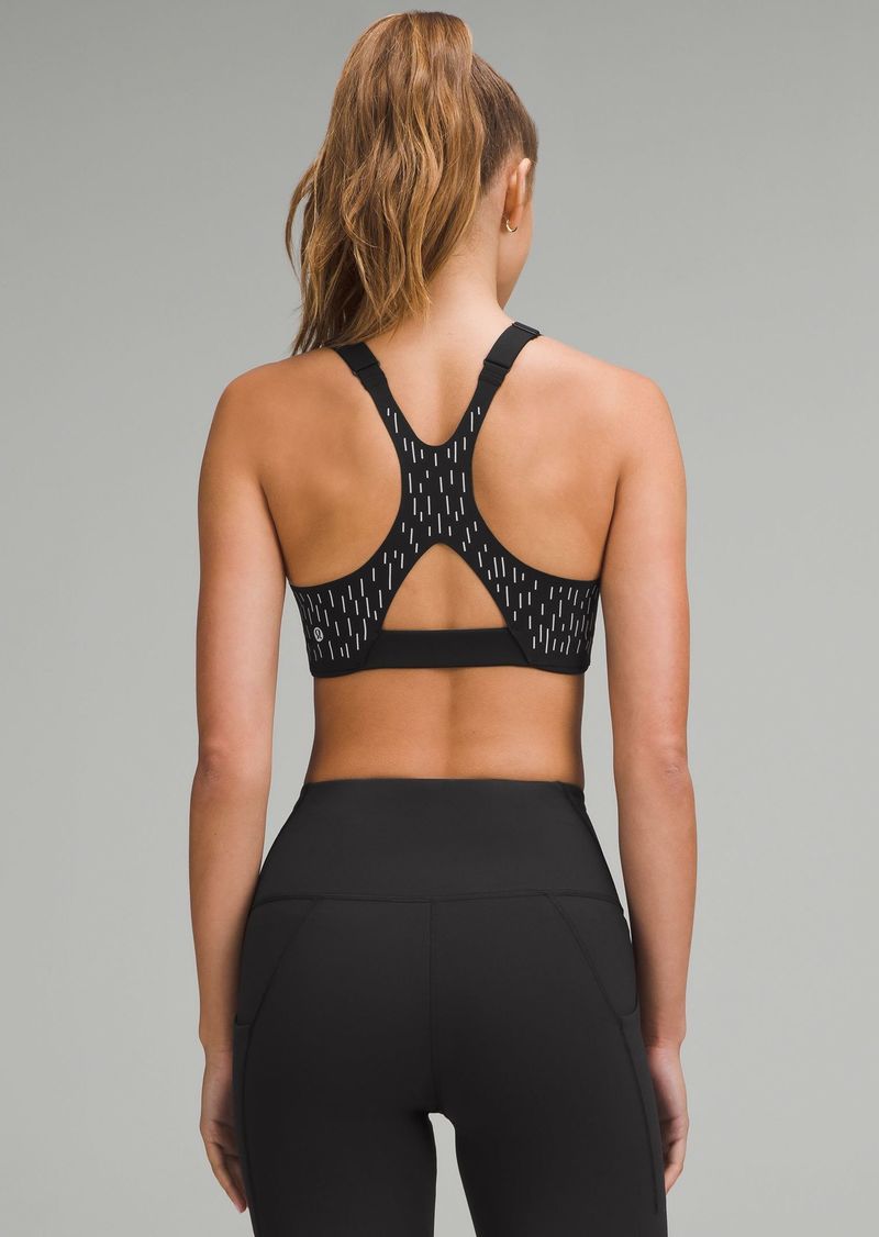 Lululemon Ultralu Square-Neck Workout Bra B/C Reflective