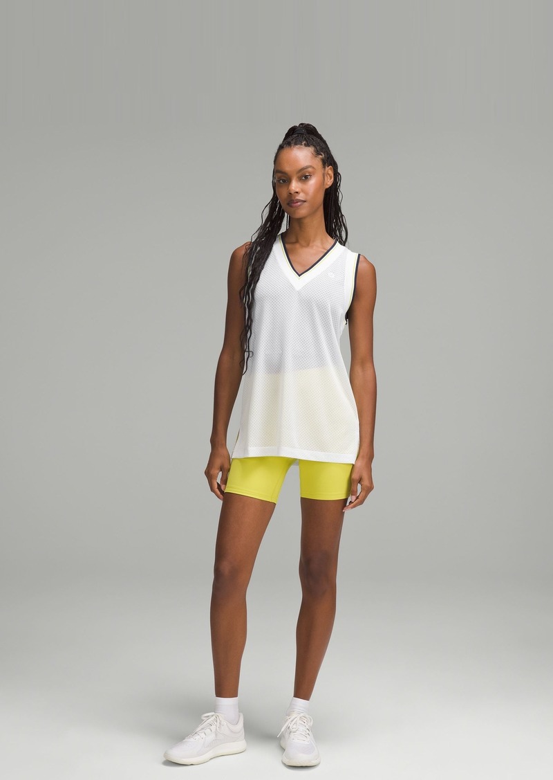 Lululemon V-Neck Mesh Tennis Tank Top