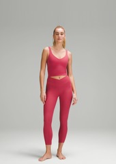 Lululemon V-Waist Yoga Leggings 25" Grid Texture