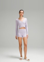 Lululemon Wrap-Front Ribbed Long-Sleeve Top